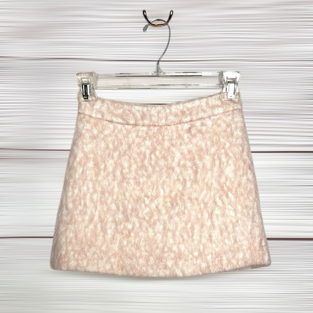 Bonpoint Girls' Fuzzy Mini Skirt Pink Wool Blend size 10